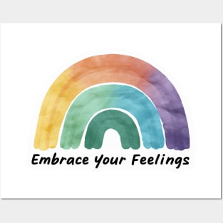Embrace Your Feelings Mental Health Awareness Posters and Art